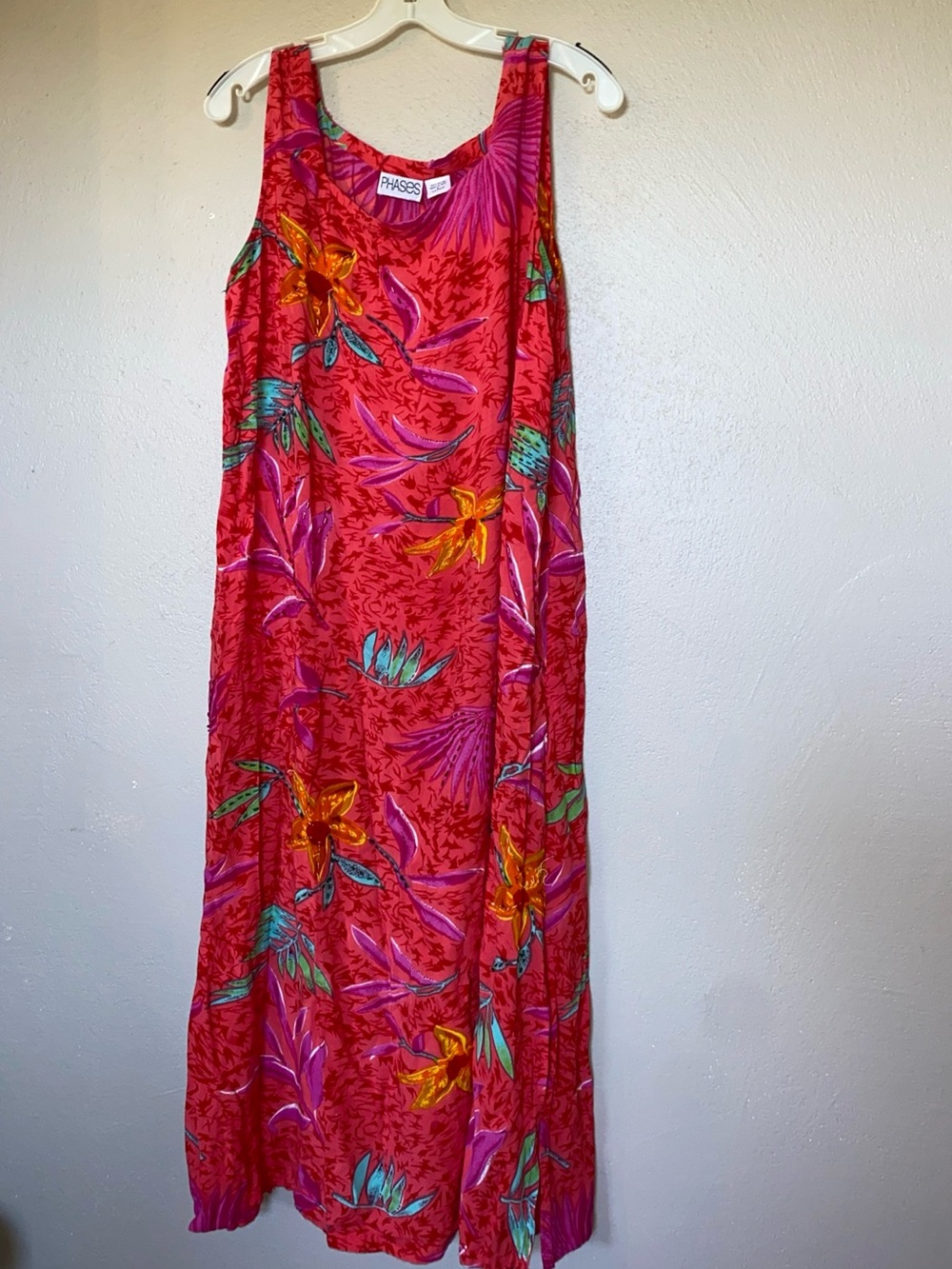 Phases Tropical beaded Maxi Dress with Floral Print